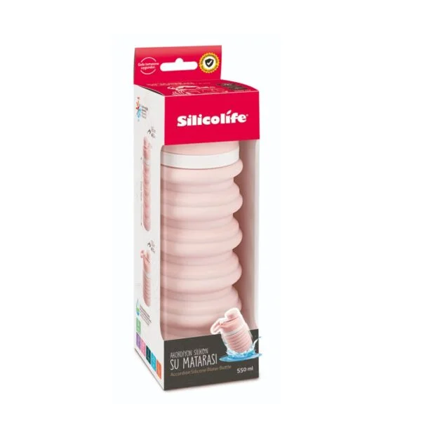 Akkordeon Yumşaq Silikon Su Plastik İçki Qabı